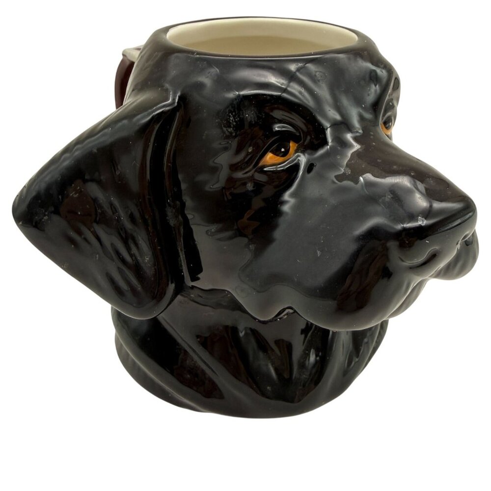 Big Sky Carvers Black Lab Dog Head Mug Phyllis Driscoll Ceramic Coffee Cup 2013